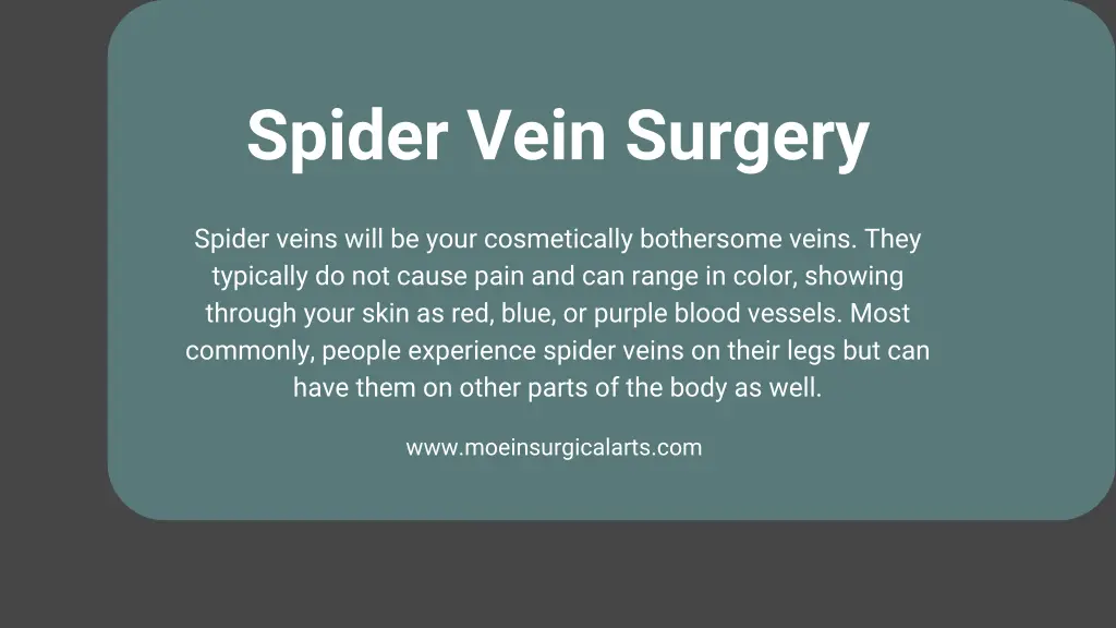 spider vein surgery