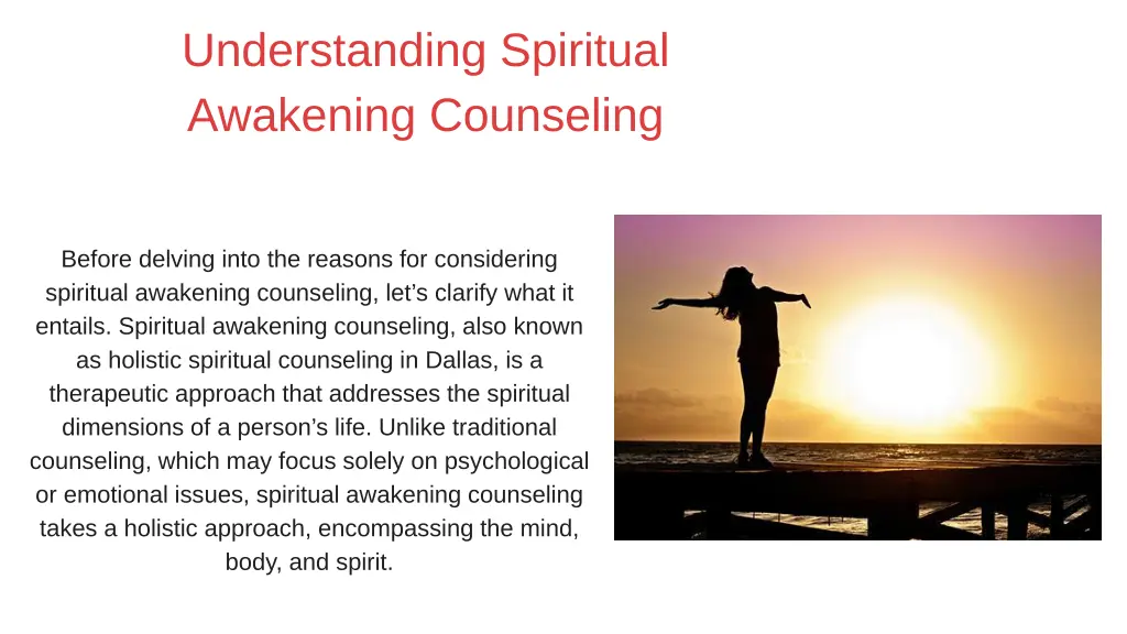 understanding spiritual awakening counseling