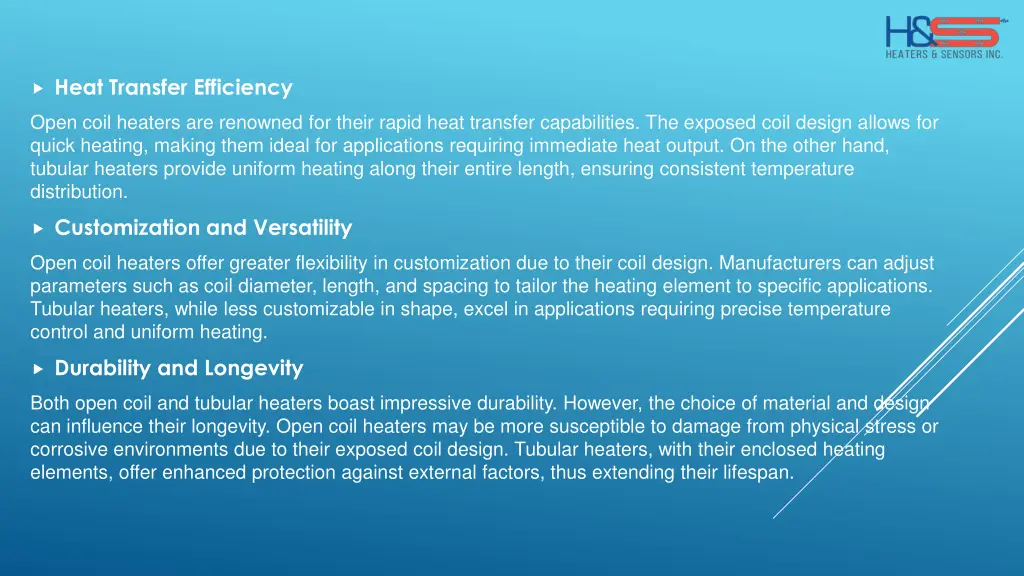 heat transfer efficiency