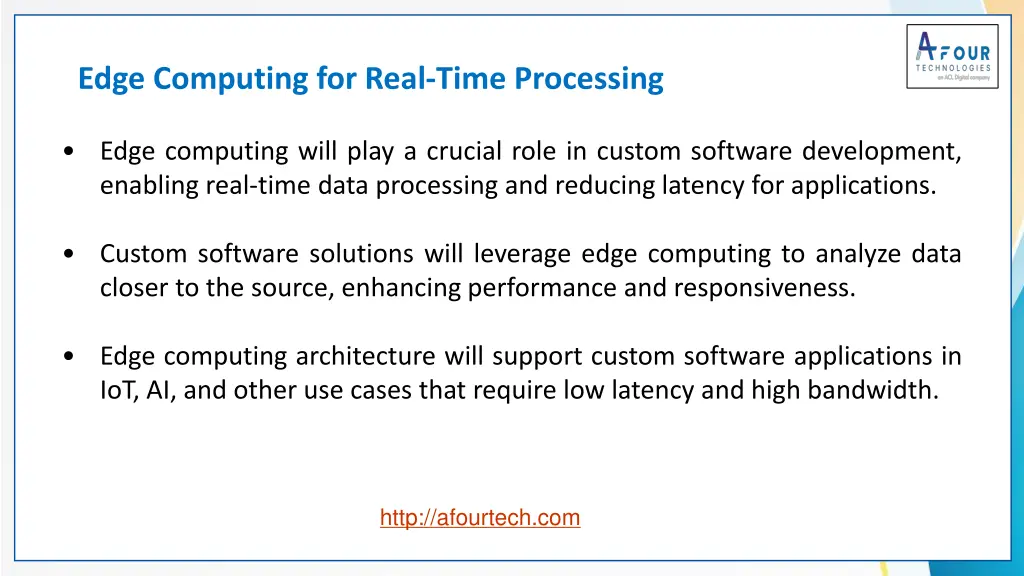 edge computing for real time processing