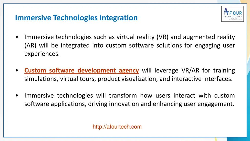 immersive technologies integration
