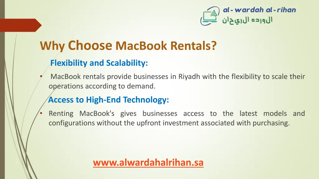 why choose macbook rentals