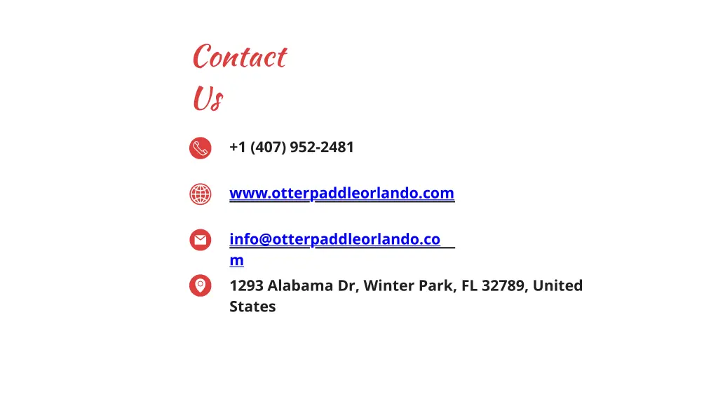 contact us