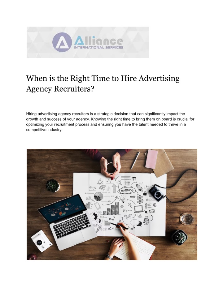 when is the right time to hire advertising agency