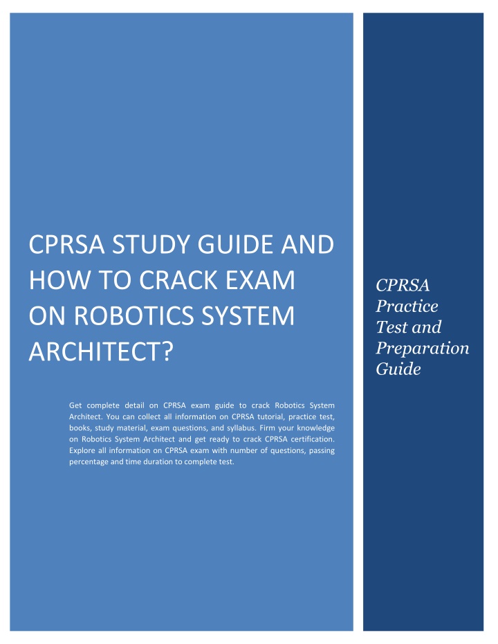 cprsa study guide and how to crack exam