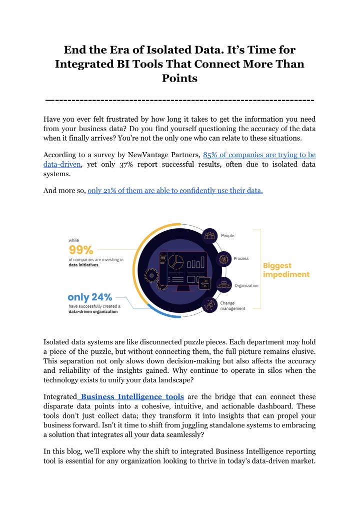 end the era of isolated data it s time