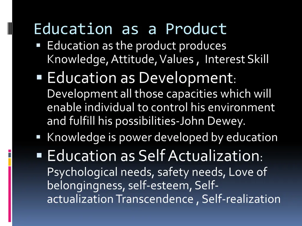 education as a product education as the product