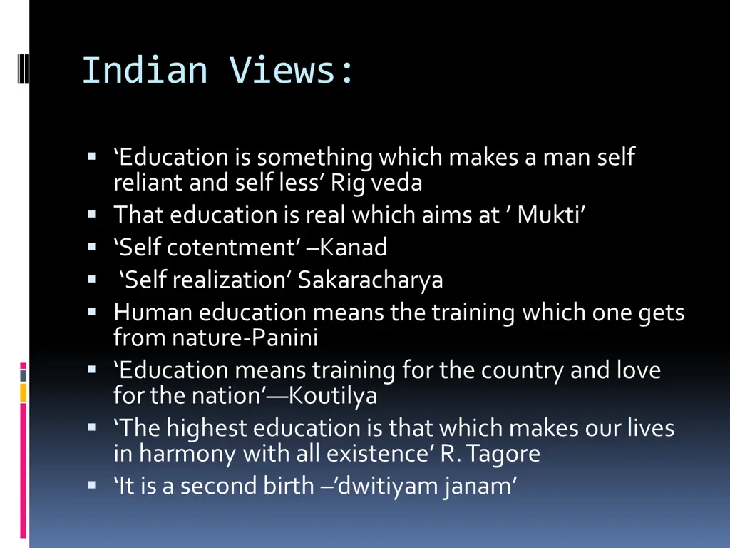 indian views