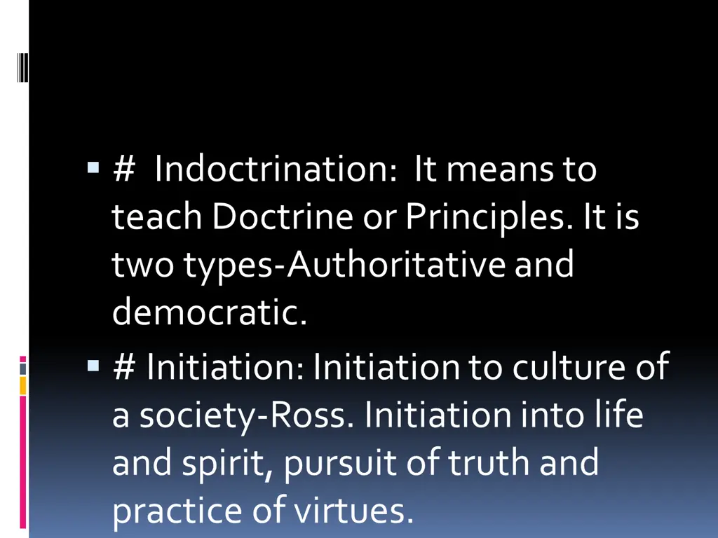 indoctrination it means to teach doctrine