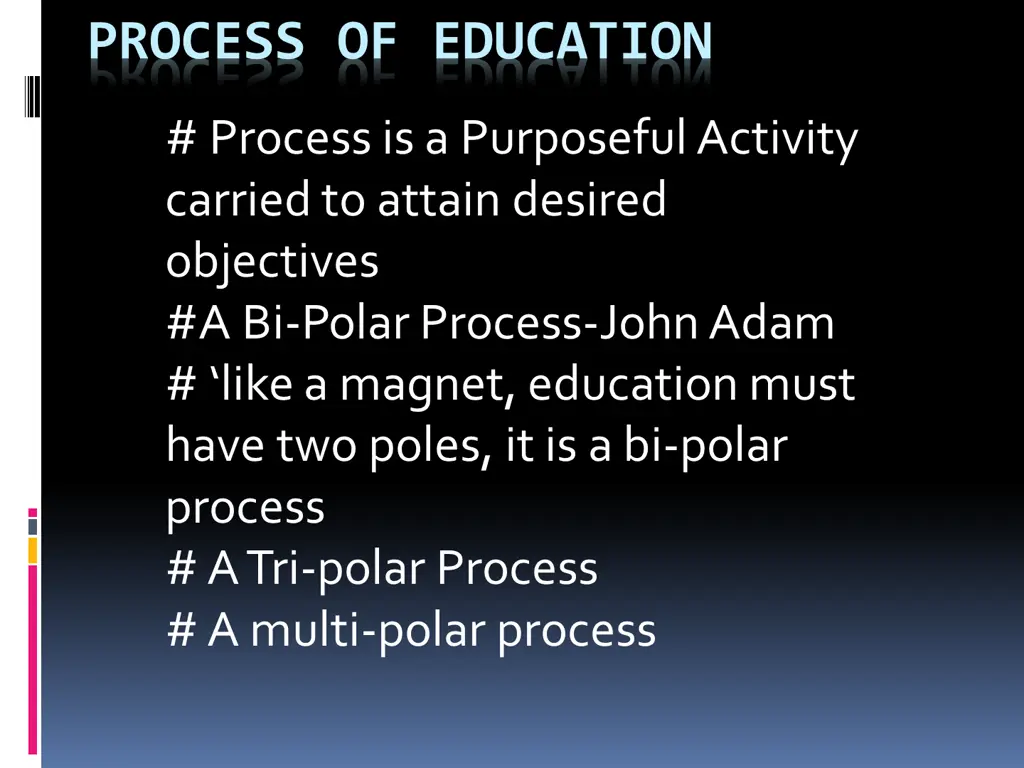 process of education