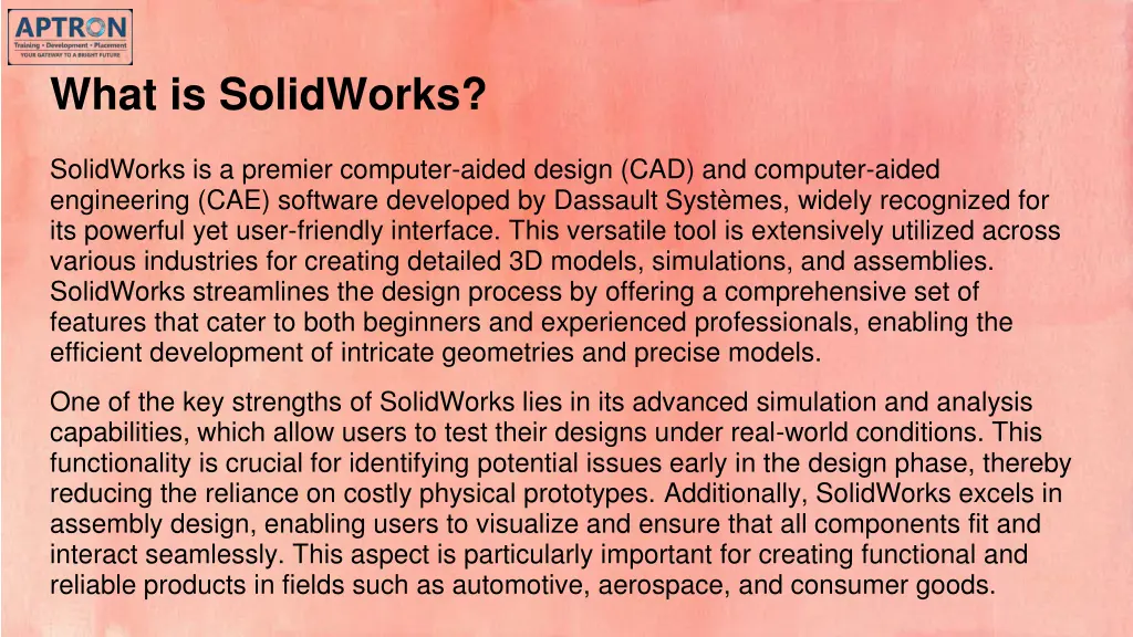 what is solidworks