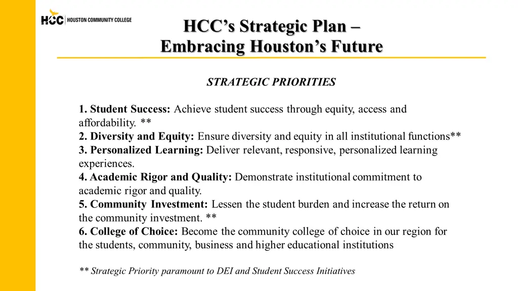 hcc s strategic plan embracing houston s future