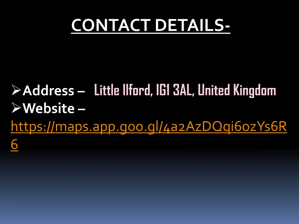 contact details