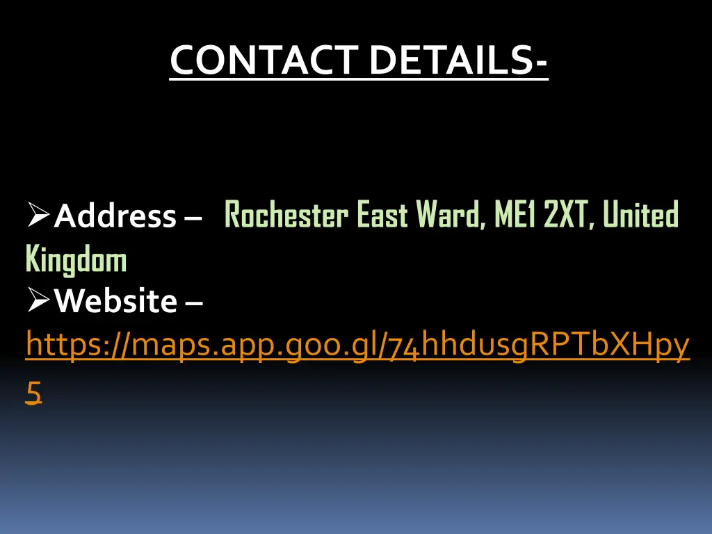 contact details