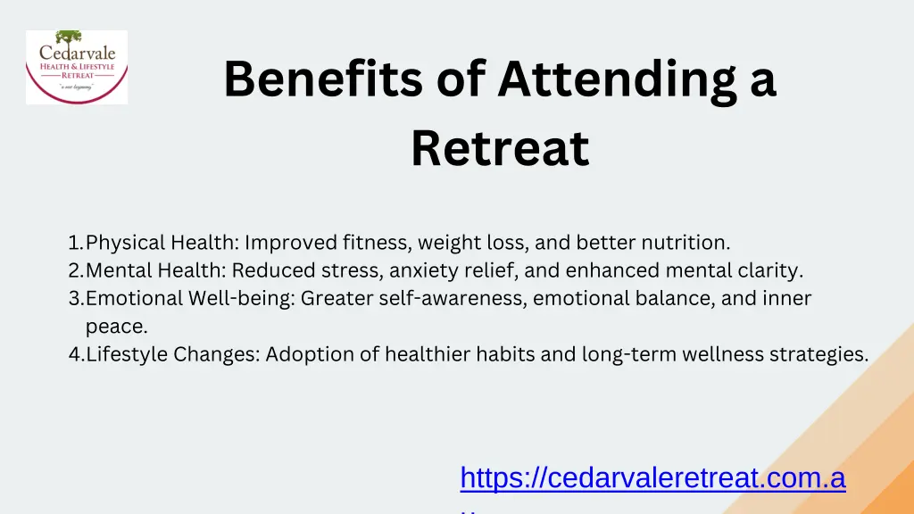 benefits of attending a retreat