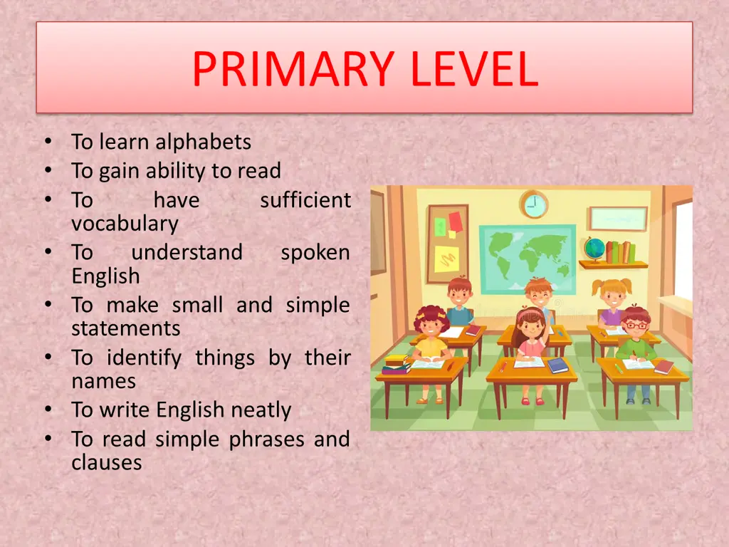 primary level