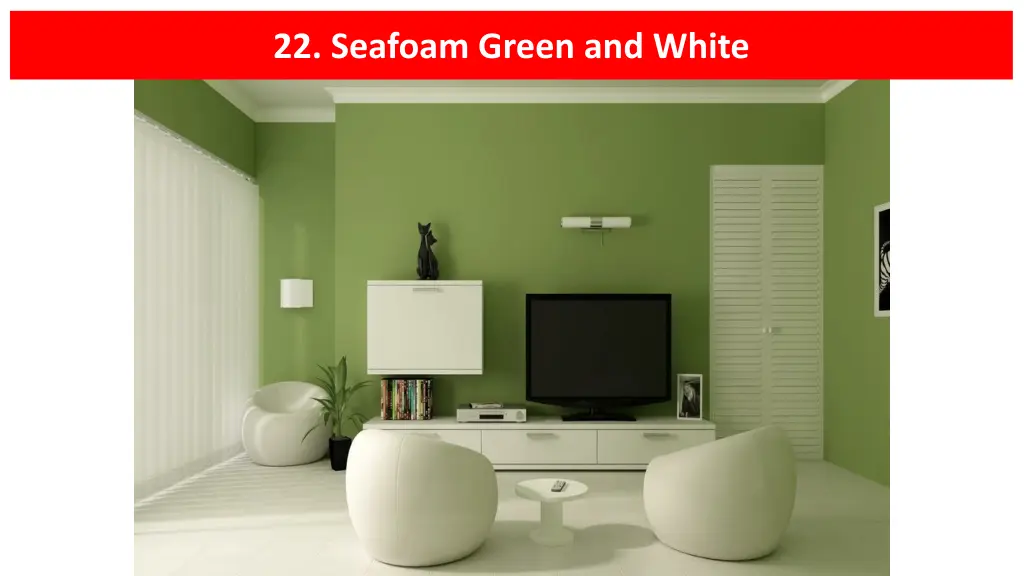 22 seafoam green and white