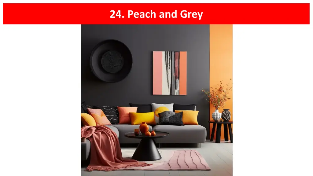 24 peach and grey