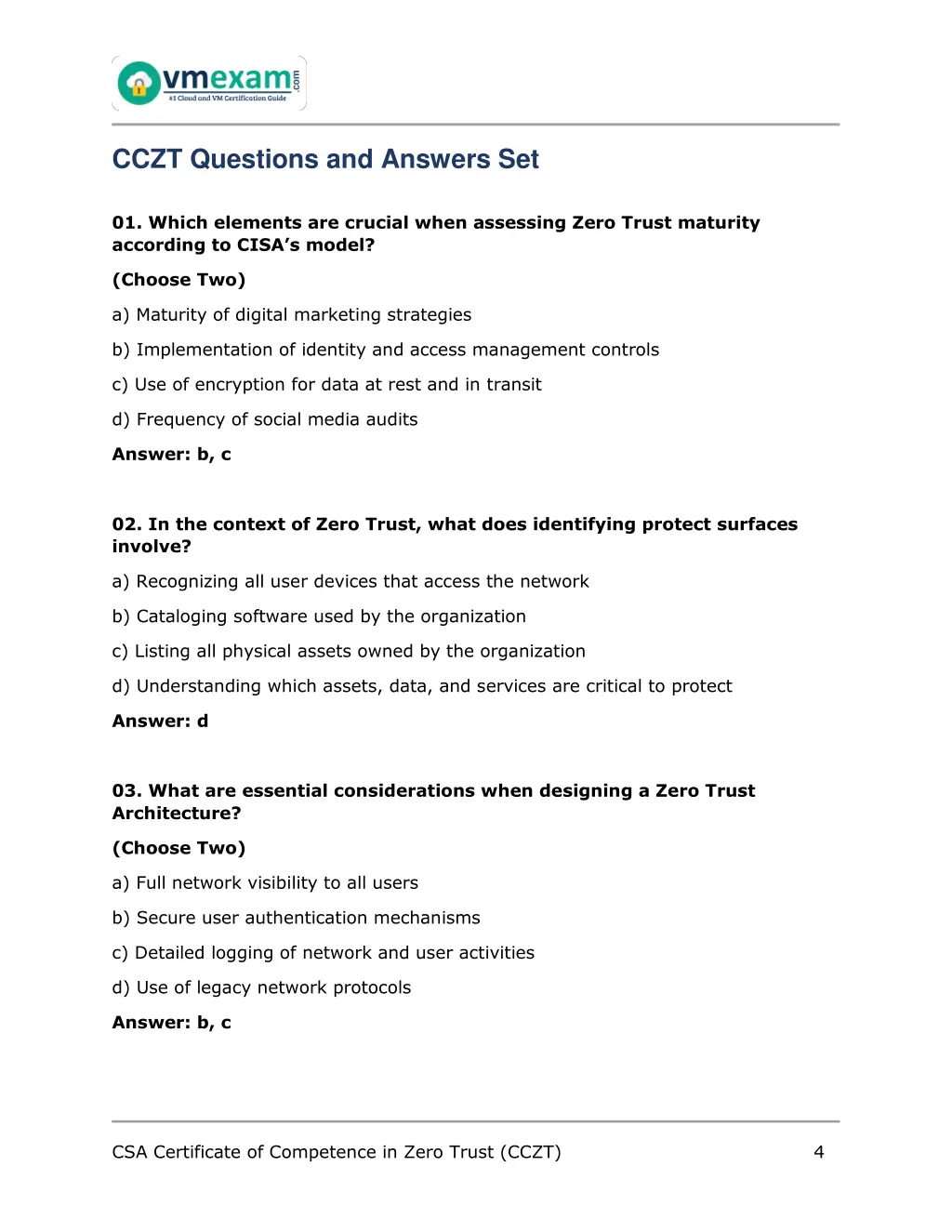 cczt questions and answers set