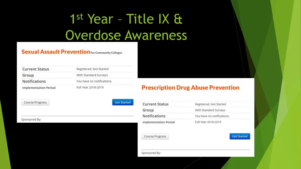 1 st year title ix overdose awareness