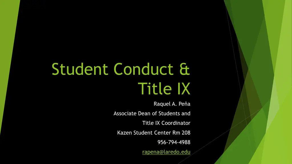 student conduct