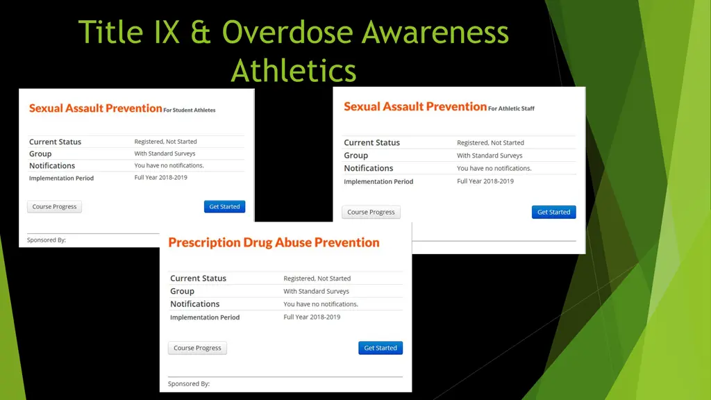title ix overdose awareness athletics