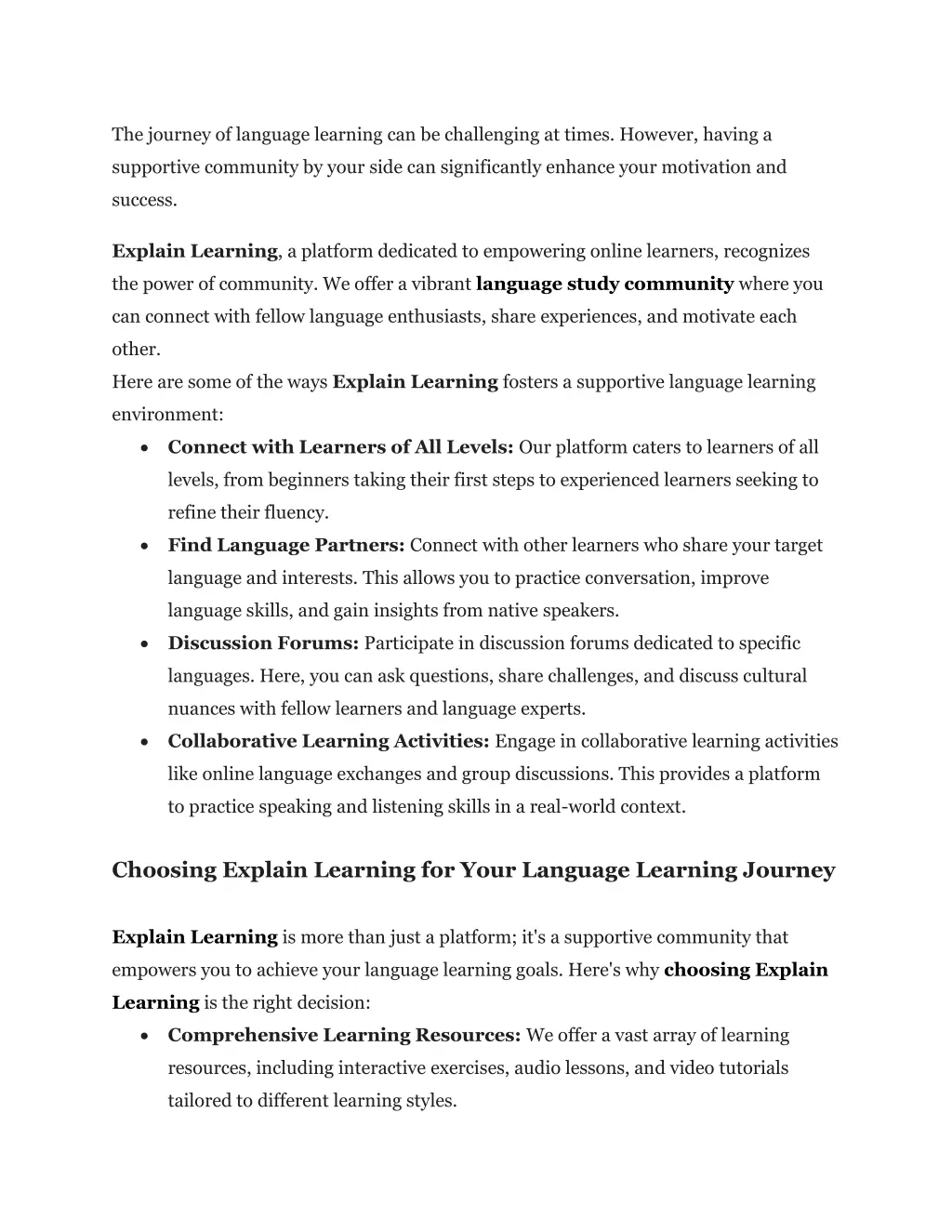 the journey of language learning