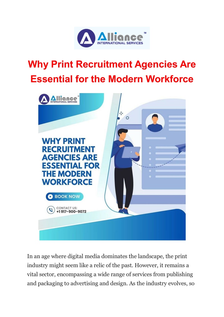 why print recruitment agencies are essential