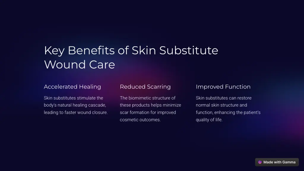 key benefits of skin substitute wound care