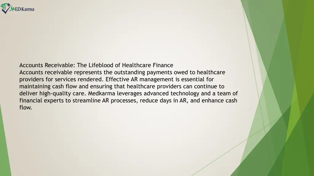 accounts receivable the lifeblood of healthcare