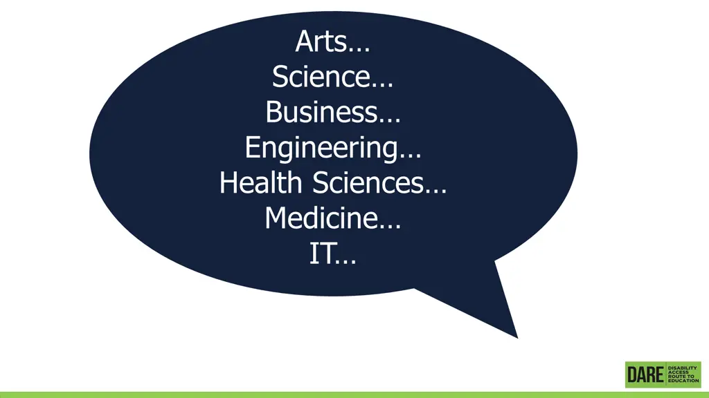 arts science business engineering health sciences