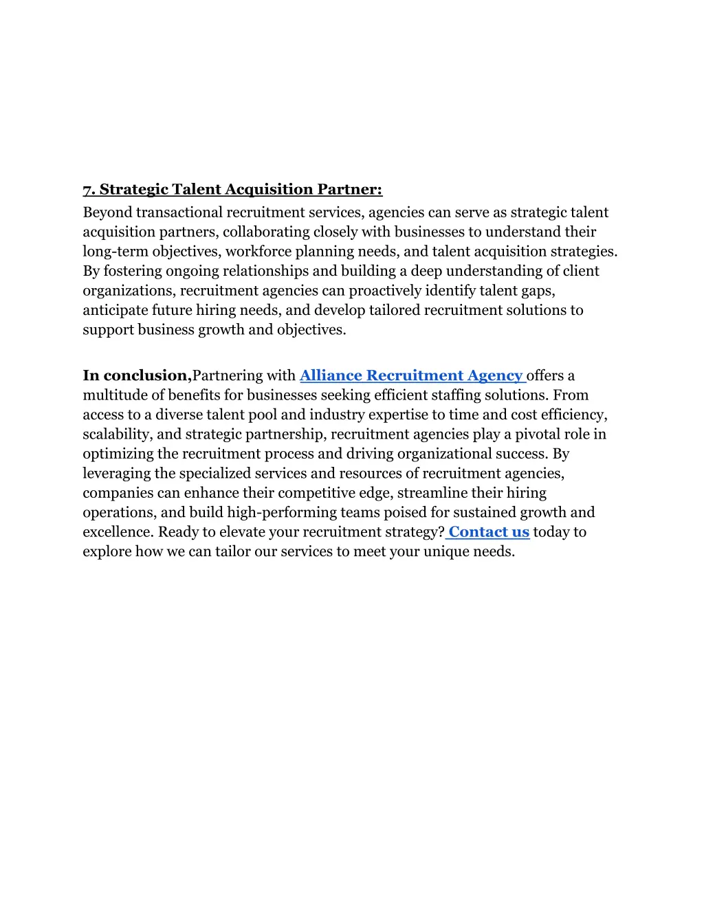 7 strategic talent acquisition partner beyond