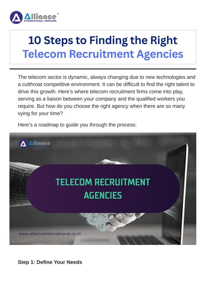 10 steps to finding the right telecom recruitment