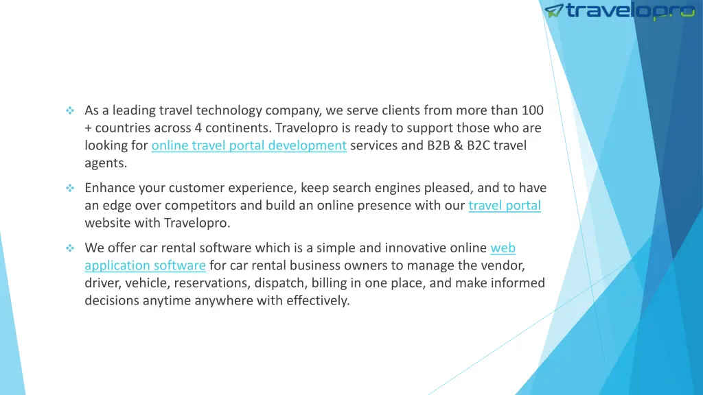 as a leading travel technology company we serve