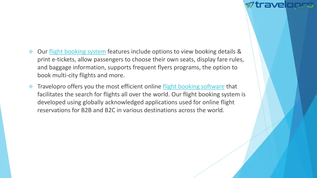 our flight booking system features include