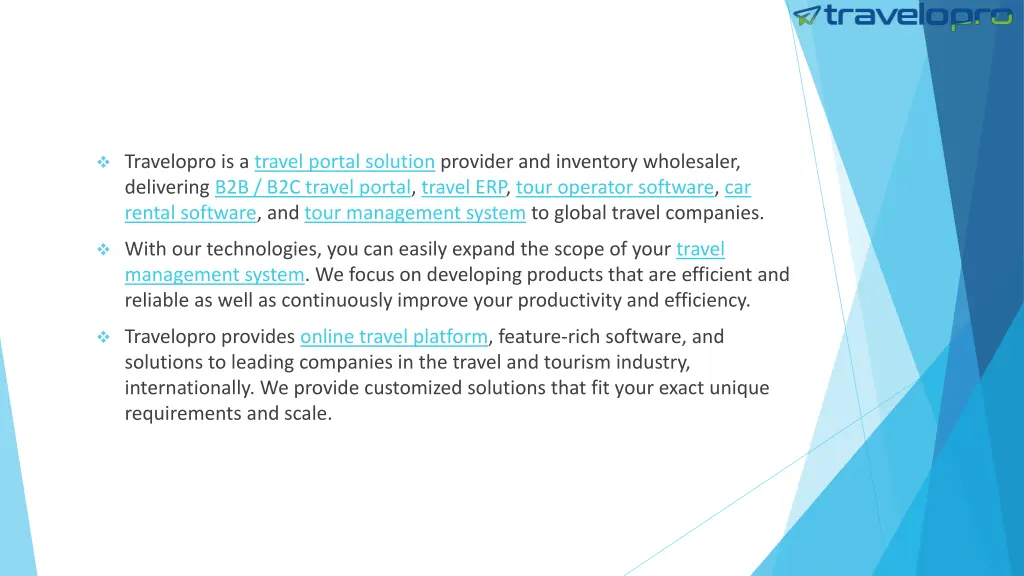 travelopro is a travel portal solution provider