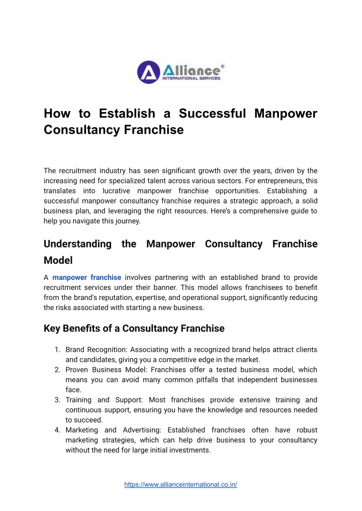 how to establish a successful manpower