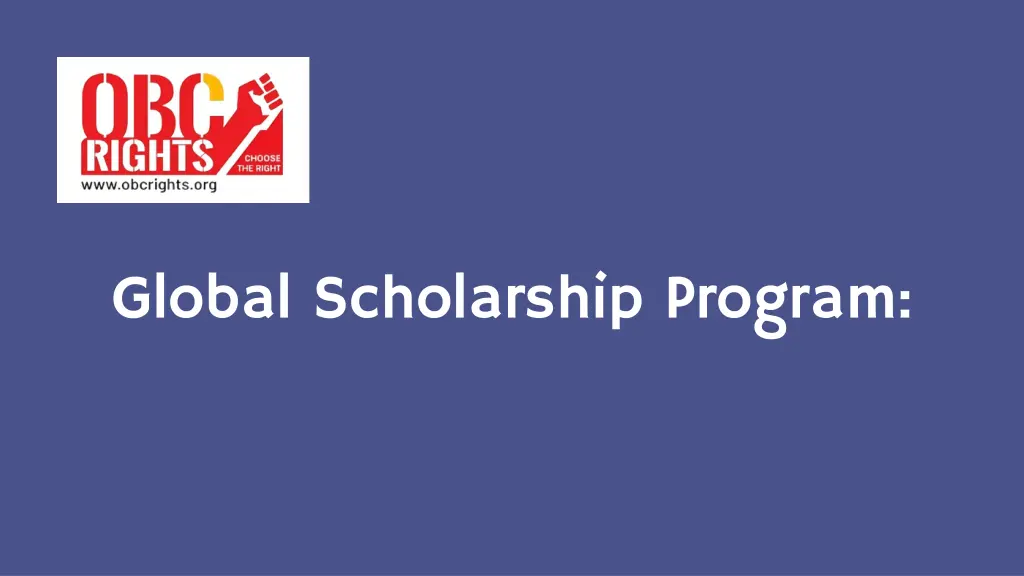 global scholarship program