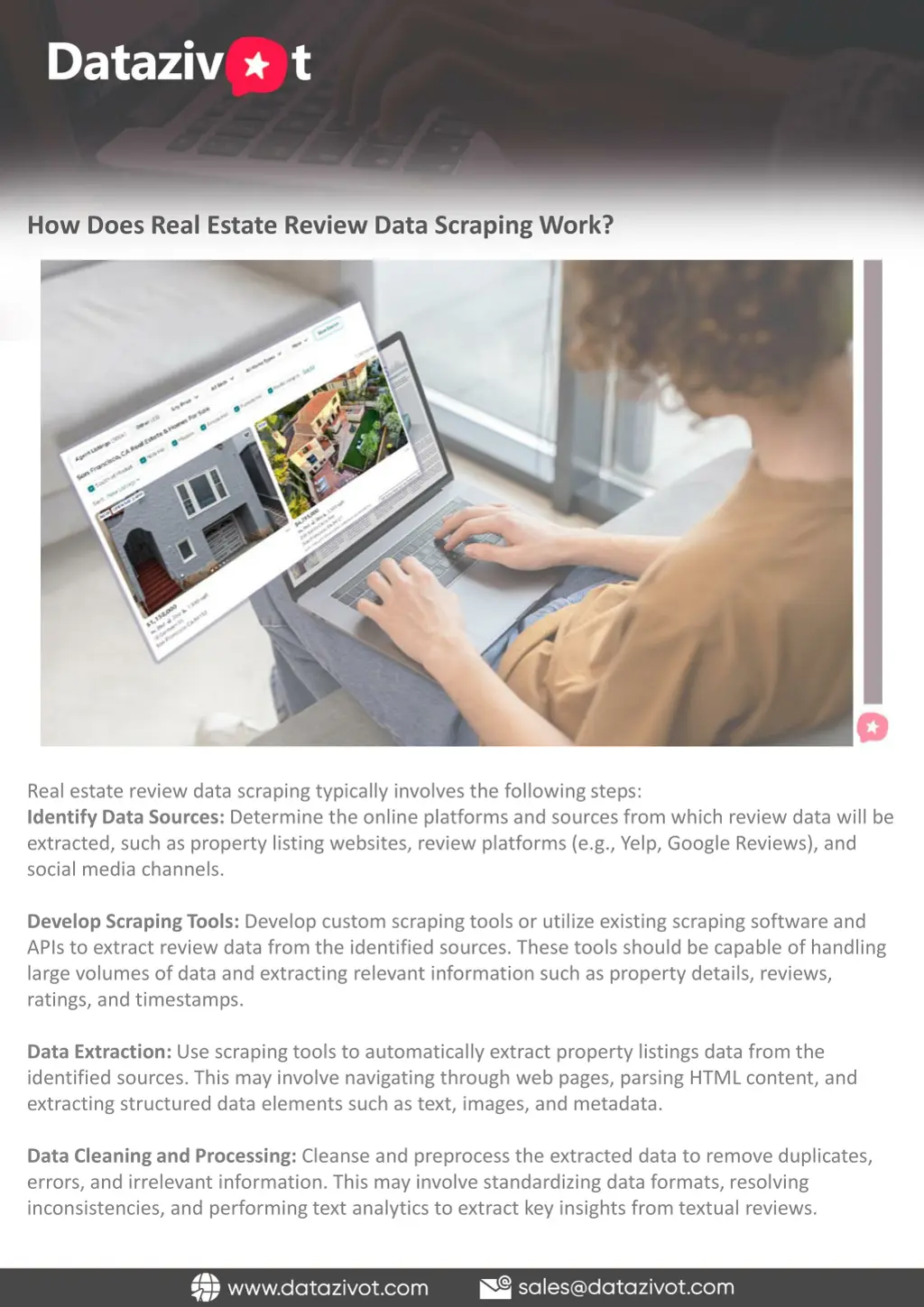 how does real estate review data scraping work