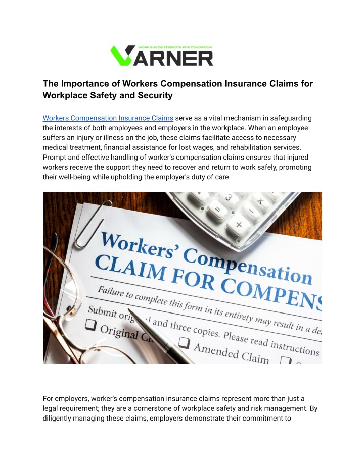 the importance of workers compensation insurance