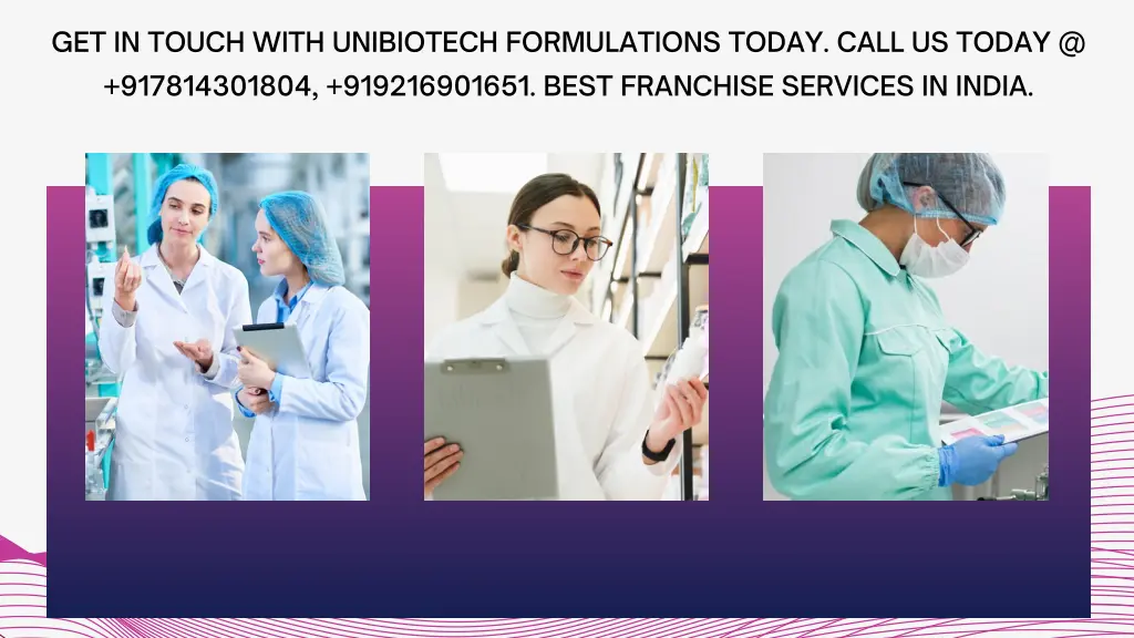 get in touch with unibiotech formulations today