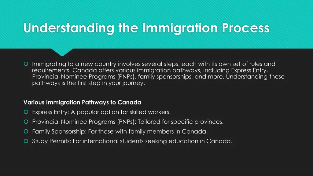 understanding the immigration process