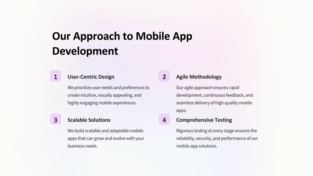 our approach to mobile app development