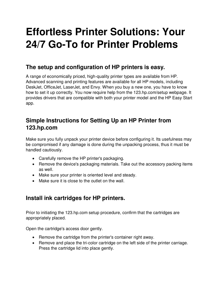 effortless printer solutions your