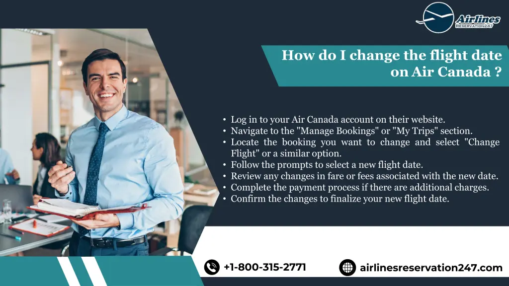 how do i change the flight date on air canada