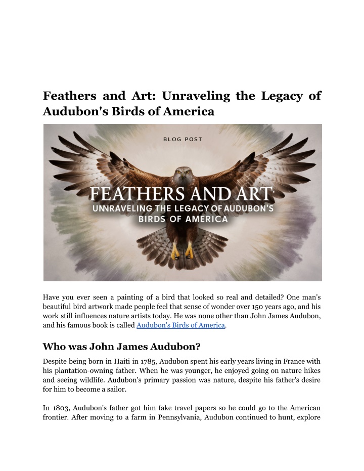 feathers and art unraveling the legacy of audubon