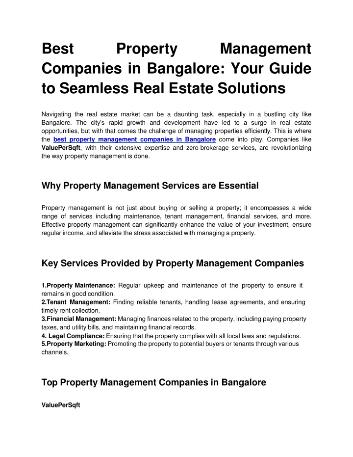 best companies in bangalore your guide