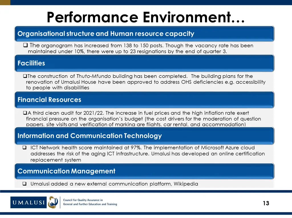 performance environment