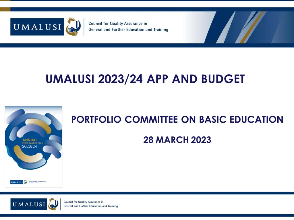 umalusi 2023 24 app and budget