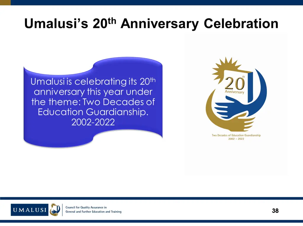 umalusi s 20 th anniversary celebration